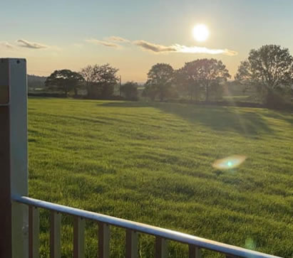 Horse riders enjoying Welsh countryside views from The Country Retreat Wales