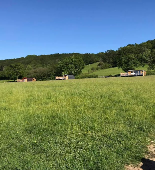 Internal stables and grazing paddocks for horse holidays in Carmarthenshire, Wales